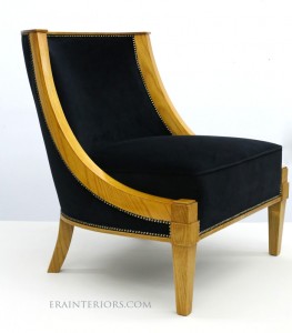 Art Deco slipper chair