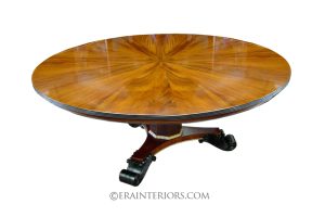 Empire Round Dining Table with Tripartite Base